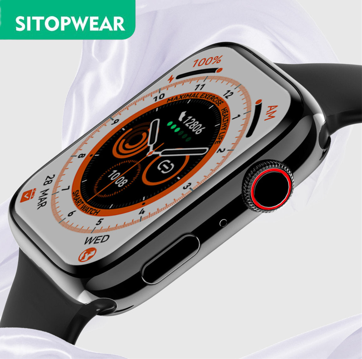 Dt8max Bluetooth Smart Watch with Body Temp Monitor