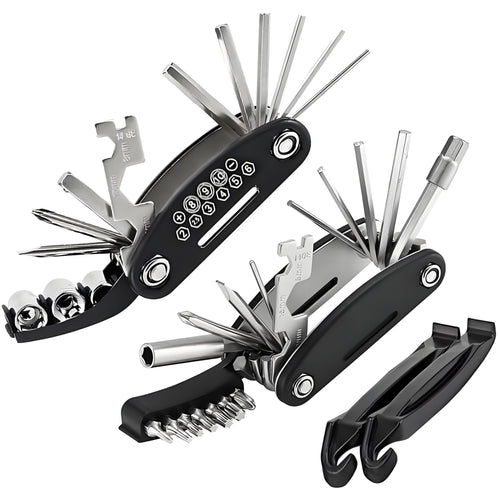 Bike Repair Tool Kits 36 In 1 Multi-Function Bike Tool Kits Portable Foldable Bike Multitool Tool Kit with Tire Lever (2+2)