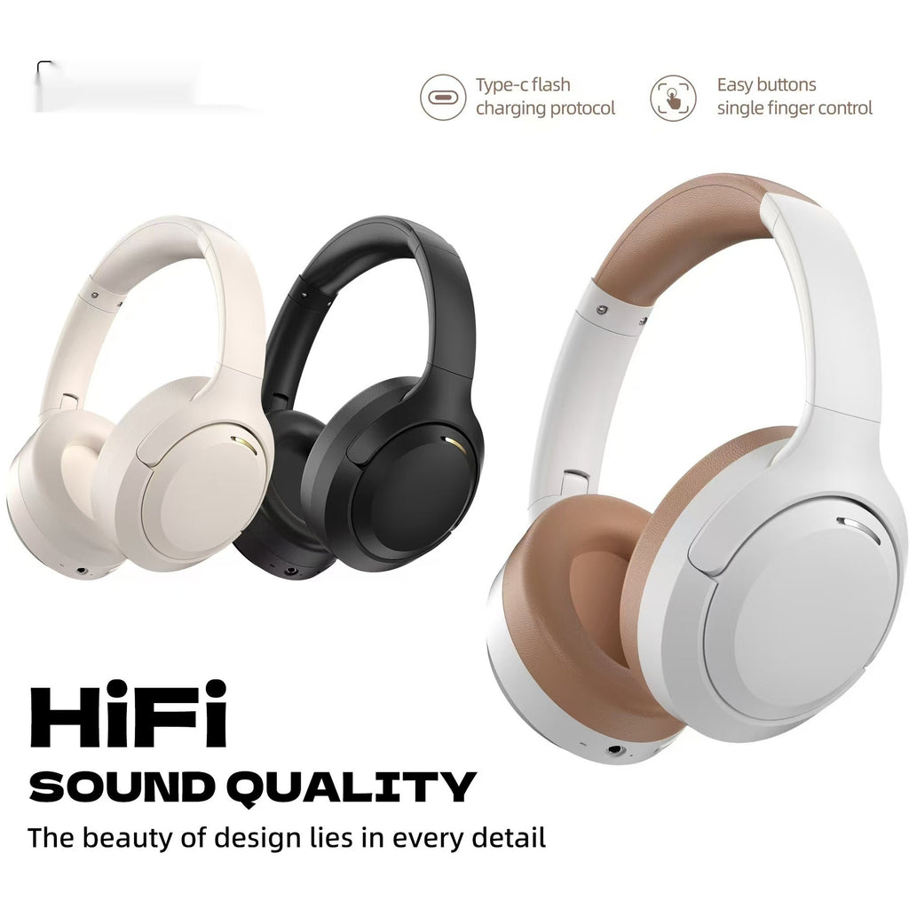 Bluetooth Wireless Headset – Over-Ear Headphones with Mic | Long Battery Life | Foldable