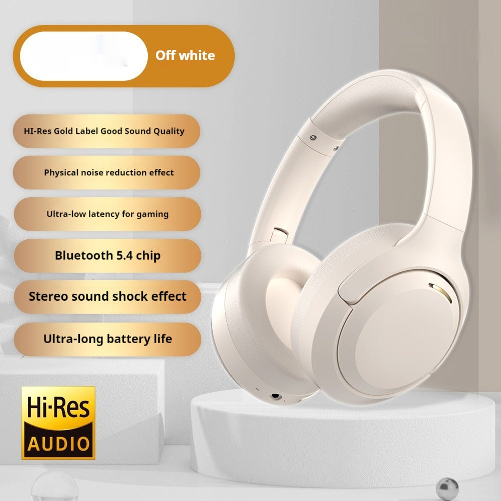 Bluetooth Wireless Headset – Over-Ear Headphones with Mic | Long Battery Life | Foldable