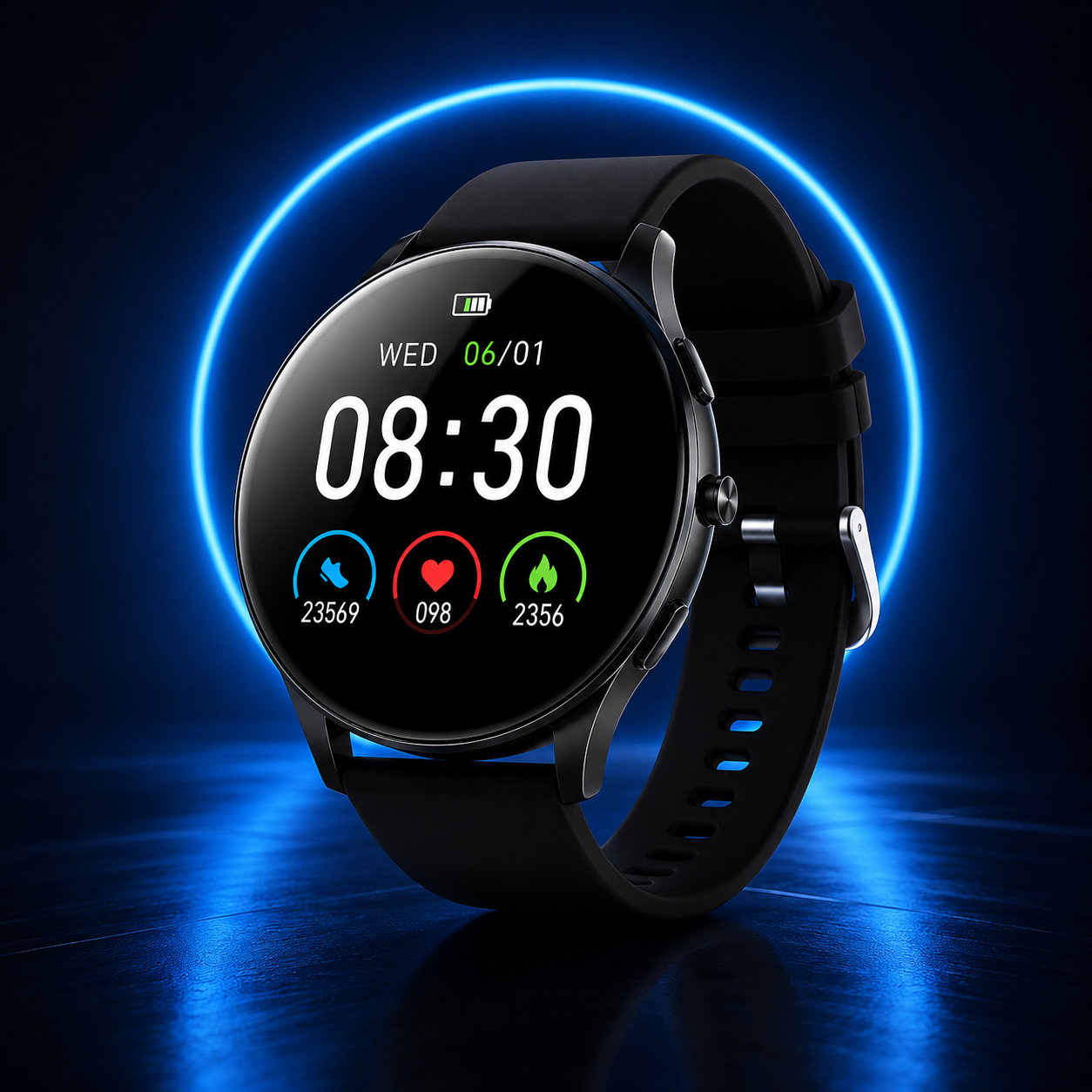 Smartwatch with Health Monitoring and Bluetooth Calls