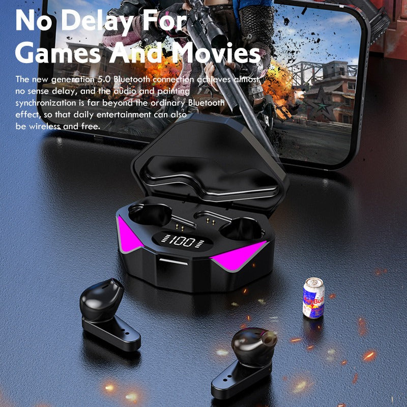 Wireless Gaming Headphones – RGB LED | Surround Sound | Noise Cancelling Mic | PC & Console