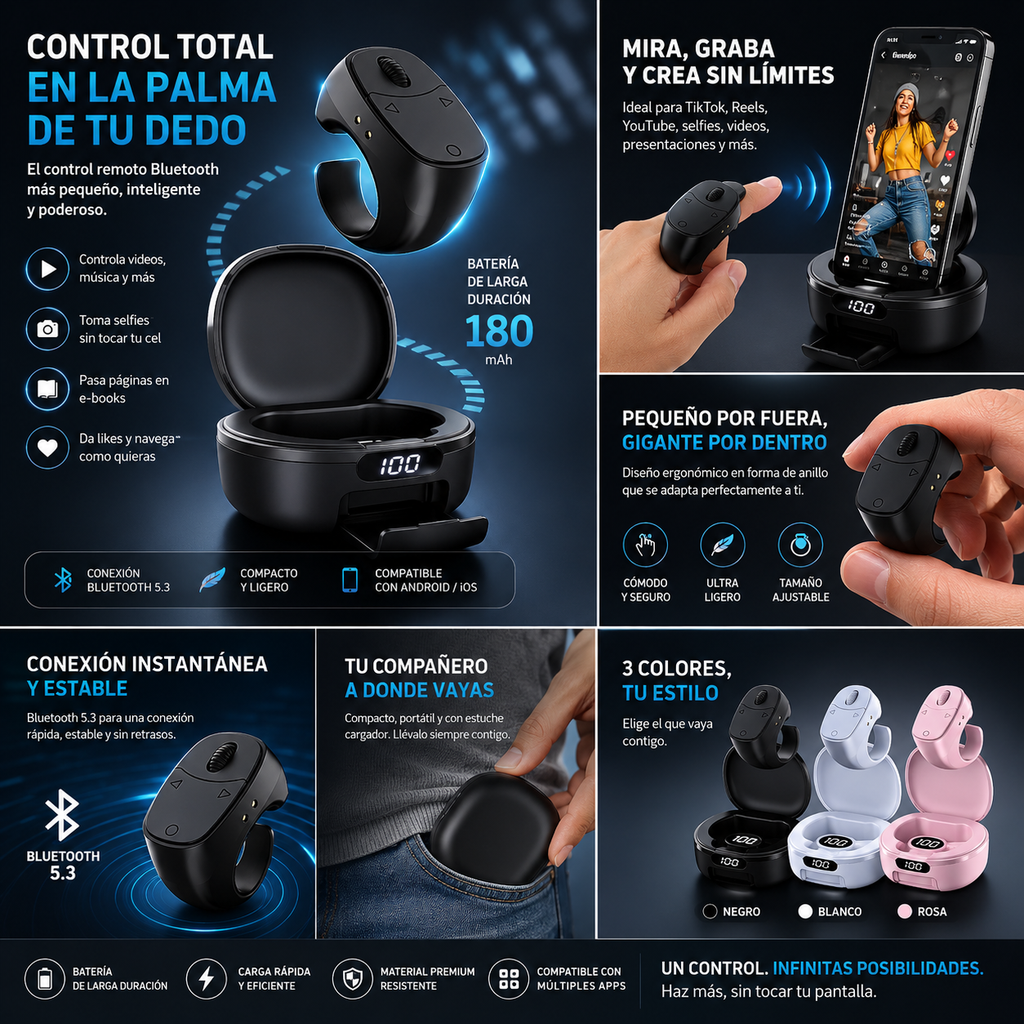 Roller Slide Bluetooth Headset with Charging Case