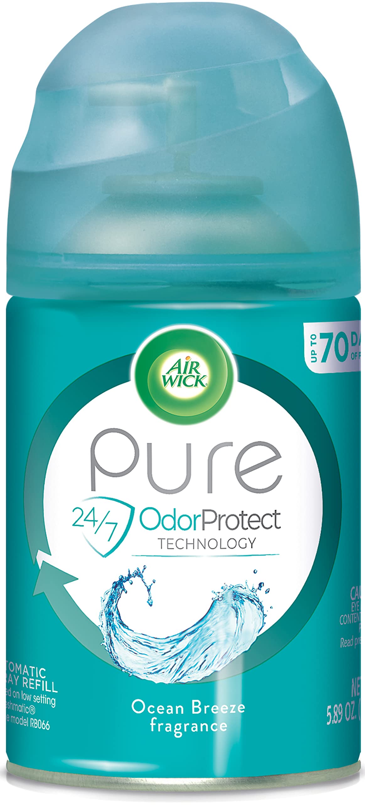 Air Wick Automatic Air Freshener Spray Refill 1ct Ocean Breeze Odor Neutralization Essential Oils