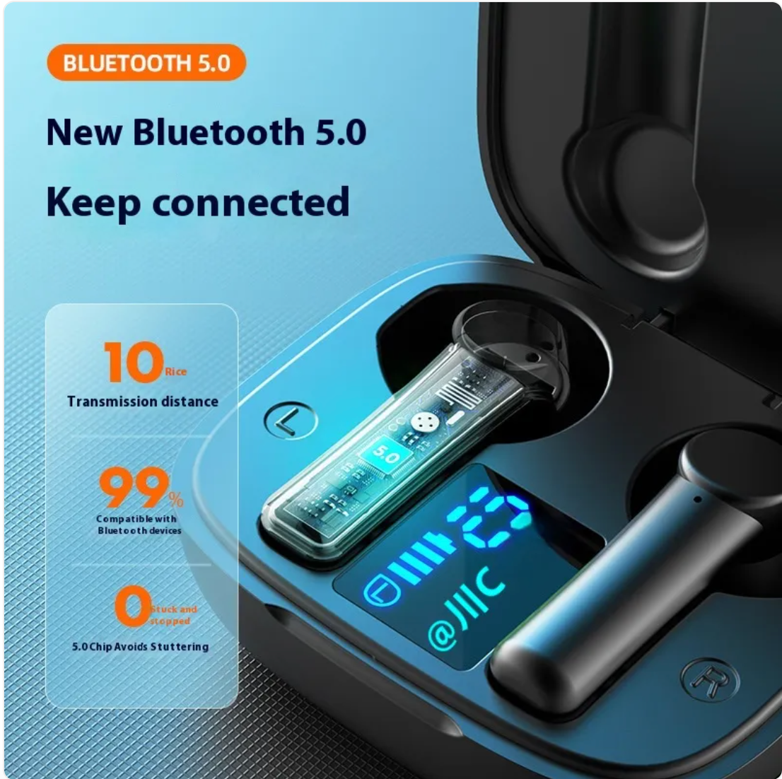 Waterproof Wireless Sports Bluetooth Earbuds
