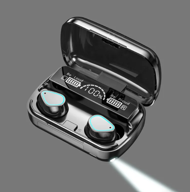 F9 Smile TWS Bluetooth 5.1 Earbuds – LED Display | 2000mAh Charging Case | Deep Bass