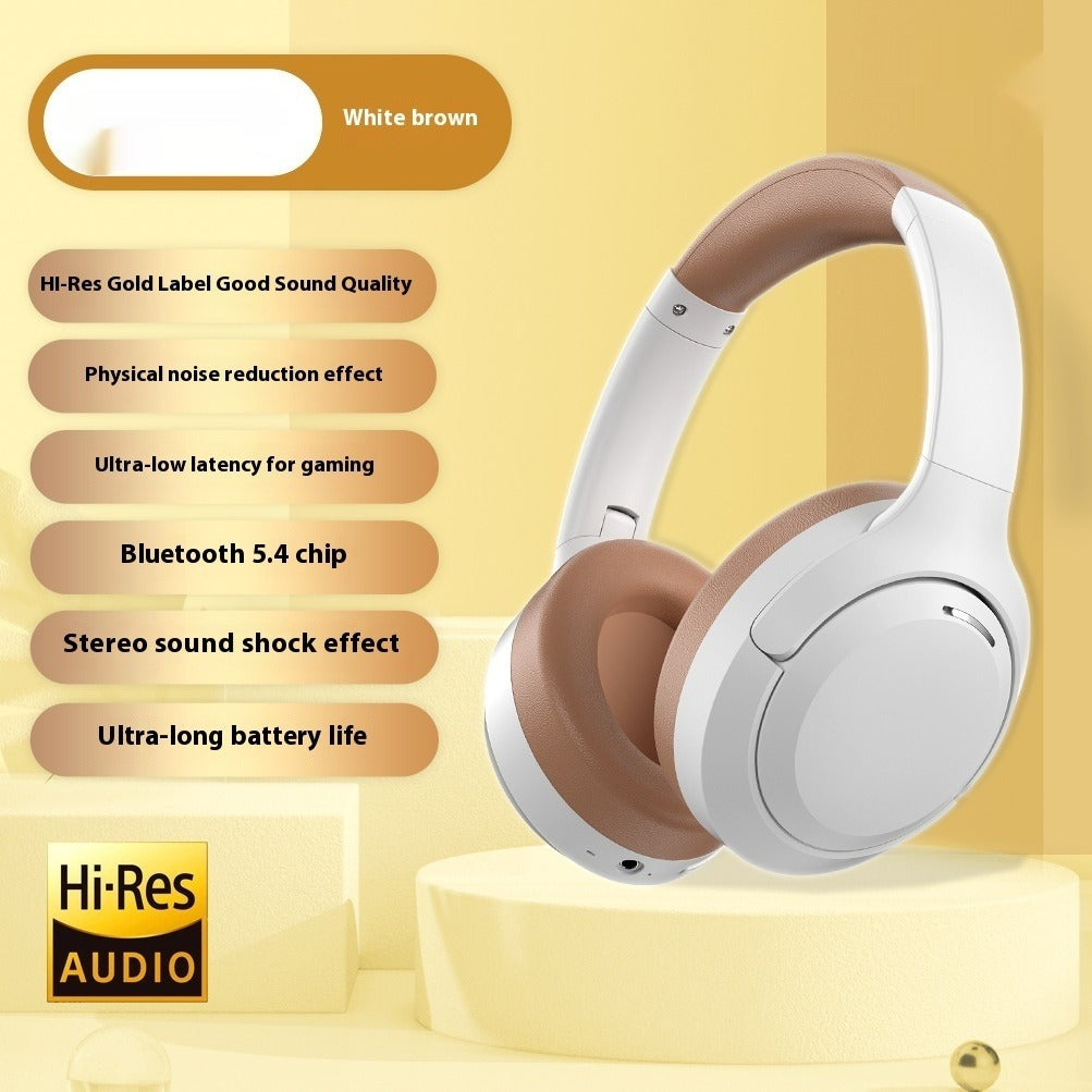Bluetooth Wireless Headset – Over-Ear Headphones with Mic | Long Battery Life | Foldable