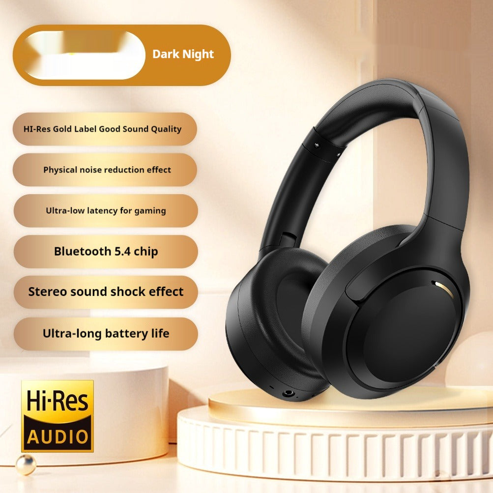 Bluetooth Wireless Headset – Over-Ear Headphones with Mic | Long Battery Life | Foldable
